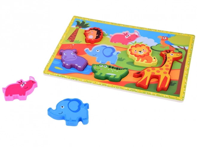 Holzpuzzle Safari-Tiere