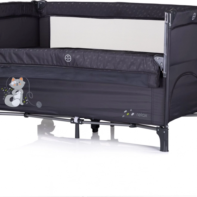 Chipolino Reisebett für Kinder Relax Anthrazit
