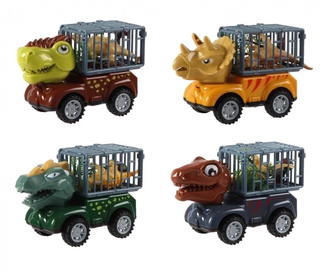 Friktionsauto Dinosaurier mit Figur