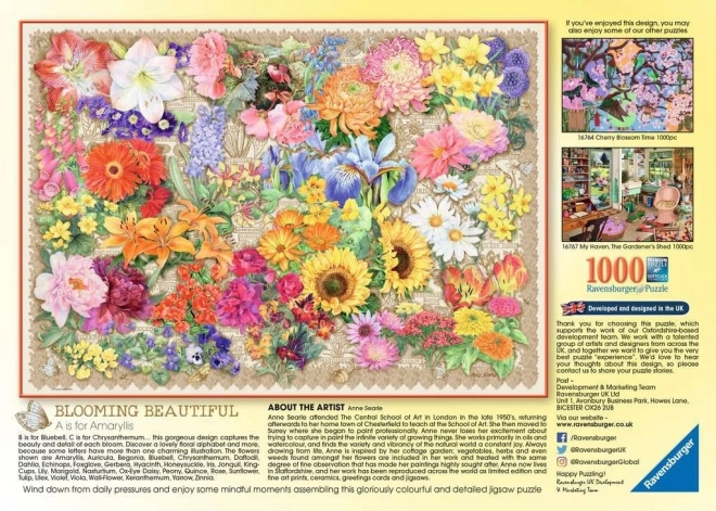 Puzzle 1000 Teile Blühende Blumen