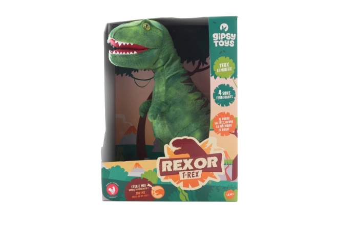 Plüsch T-Rex Soundspielzeug 38 cm Grün