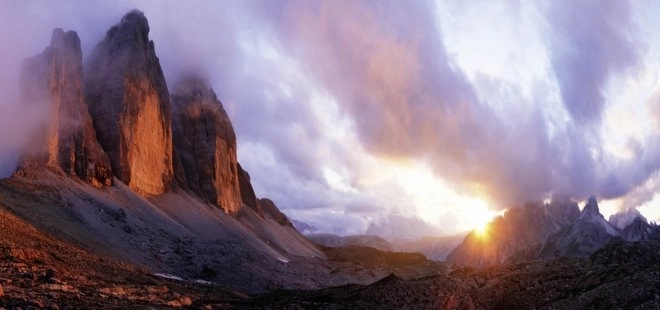 Panorama-Puzzle Tre Cime Dolomiten Heye 1000 Teile