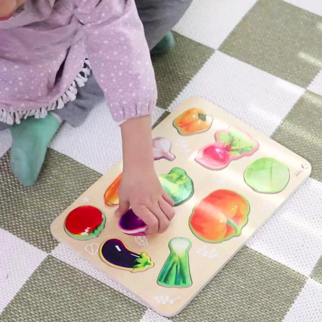 Montessori Holzpuzzle Gemüse