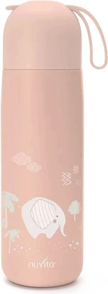 Thermosflasche mit Silikonhalter 400 ml, English Rose
