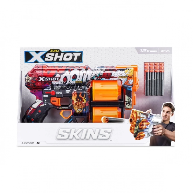 X-Shot Skins Dread Wurfpistole 12 Schüsse Design A