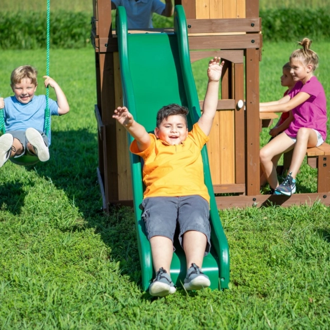 Holzspielplatz Lakewood mit Schaukel und Rutsche von Backyard Discovery