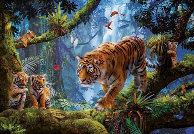 Puzzle 1000 Teile - Tiger auf Baum