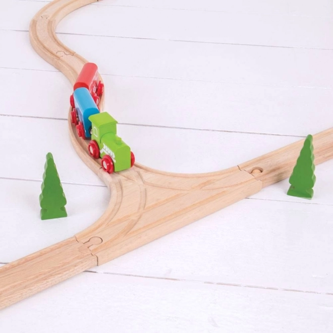 Bigjigs Rail T-Weiche 2 Stück