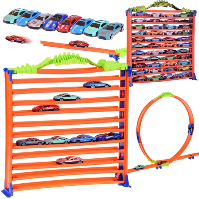 Parkhaus und Looping-Strecke 2-in-1 Spielset