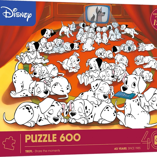 Puzzle Trefl Disney: 101 Dalmatiner 600 Teile
