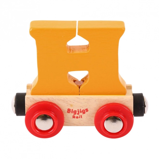 Holzwaggon Buchstabe H - Bigjigs Rail