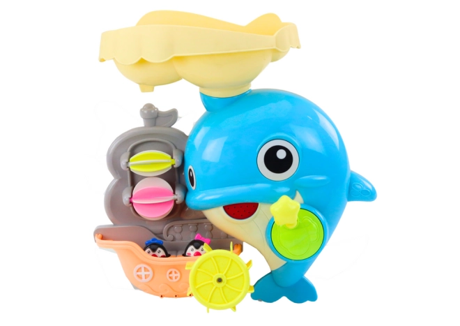 Interaktiver Blauer Delfin