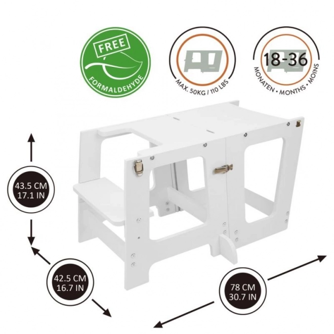 Lernturm Prema 3-in-1 - Weiß