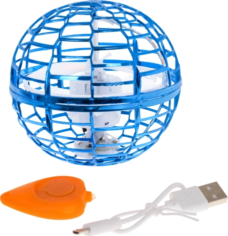 Fliegende Kugel mit Gestensteuerung und LED-Lichtern – Blau