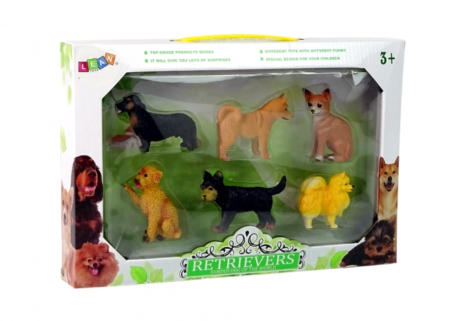 Set mit 6 Hundefiguren Rassehunde - Berühmte Hunde der Welt