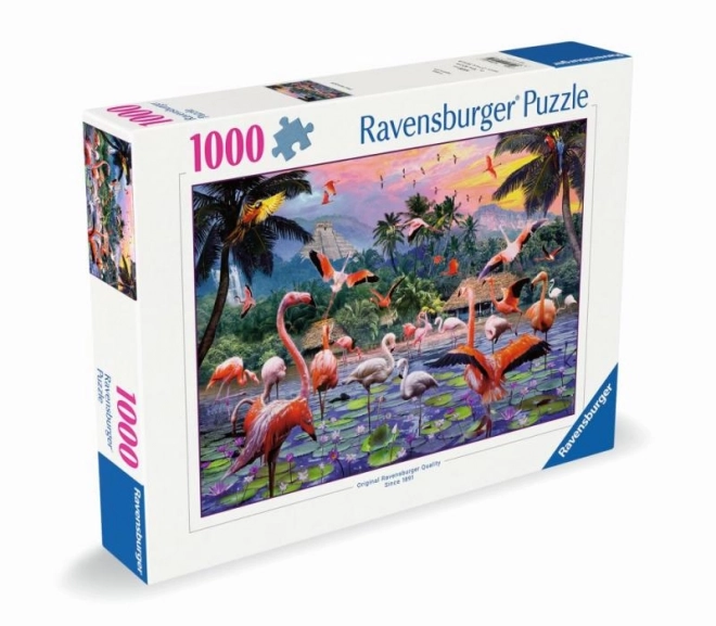 Rosa Flamingos Puzzle 1000 Teile