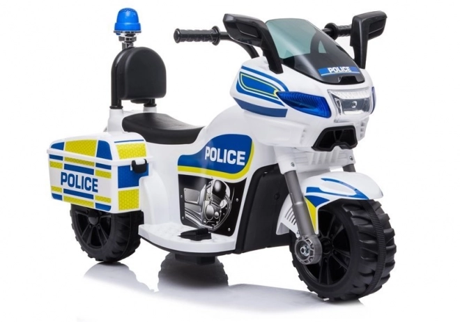 Elektro Motorrad Polizei Weiß