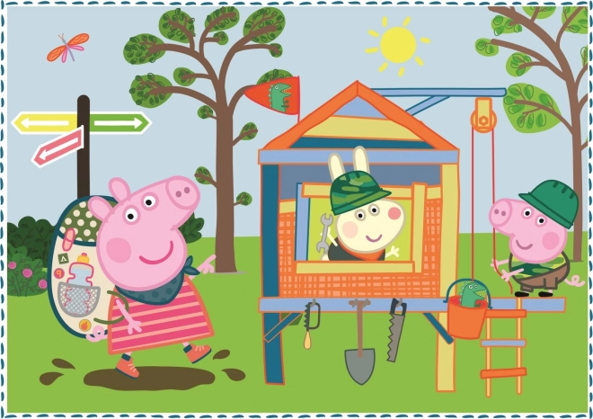 Trefl Puzzle Peppa Pig Urlaubserinnerungen 4in1 Set