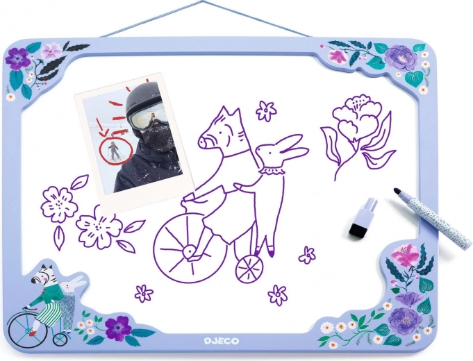 Stabiler Holzrahmen und magnetische Metallfläche