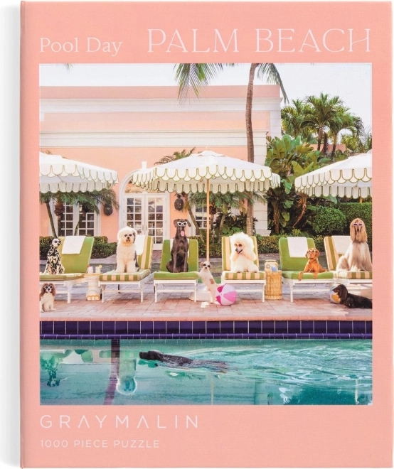 Puzzle Am Pool in Palm Beach 1000 Teile