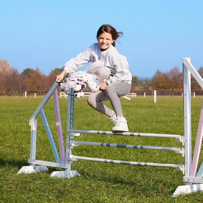 Steckenpferd Hobby Horse aus der HOPPIHORSE Sport Edition in der Farbe weißer Leopard