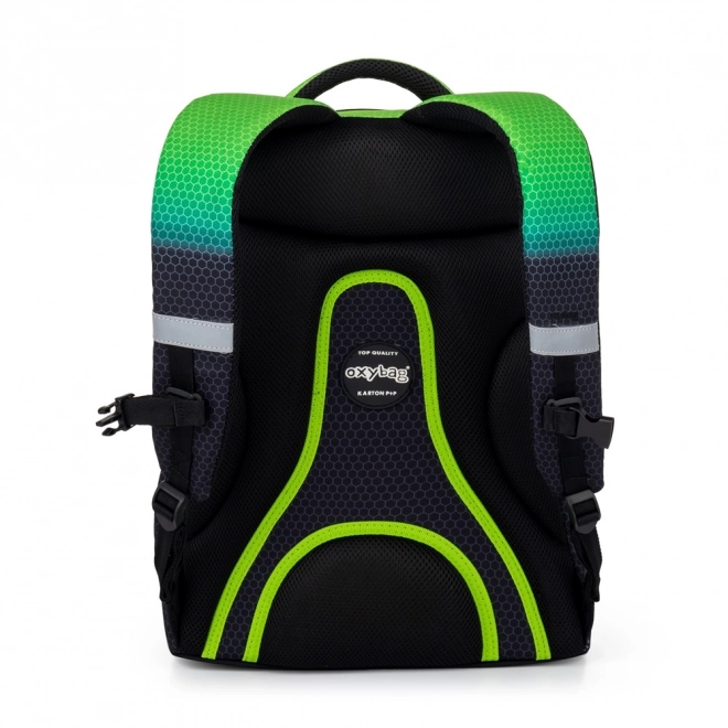 Schulrucksack OXY Ombre Schwarz-Grün