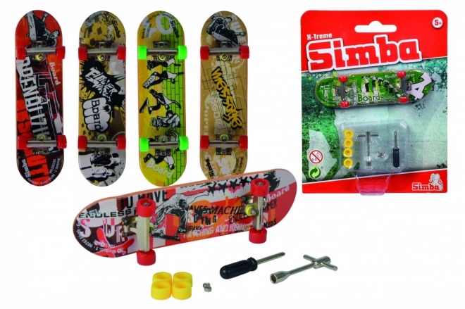 Finger-Skateboard mit Zubehör