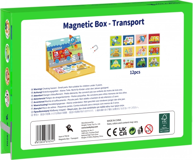 Tooky Toy Magnetischer Montessori-Schrank mit 80 Teilen