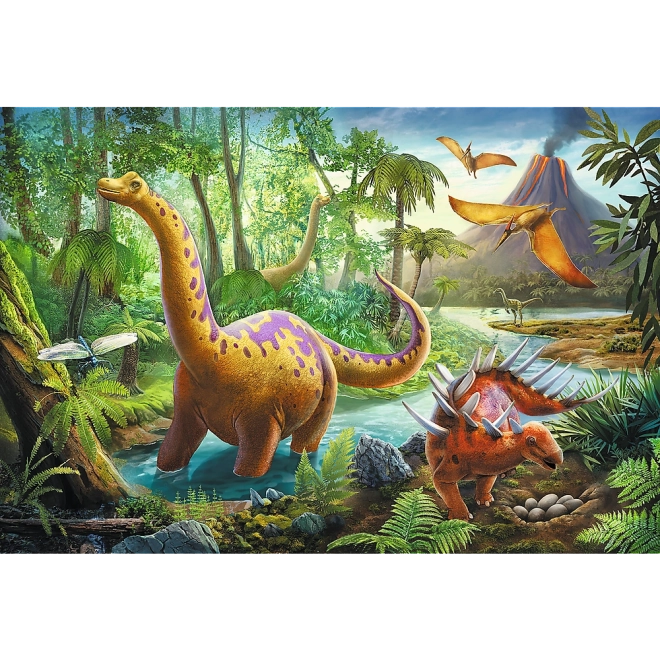 Puzzlespiel Dinosaurier Wanderungen