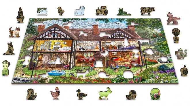 Holzpuzzle Sommerhaus 2-in-1, 505 Teile