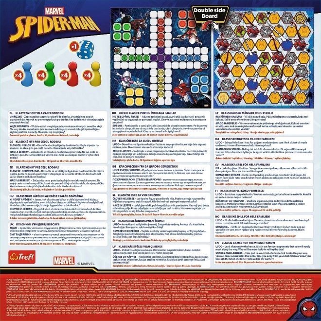 Spielesammlung 2-in-1 Mensch ärgere dich nicht und Schlangen und Leitern Spider-Man