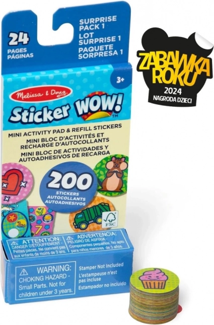 Sticker WOW – Ersatzkartusche + Mini-Büchlein – Überraschung