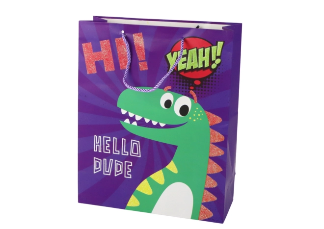 Verspieltes Dinosaurier-Design mit Glitzer