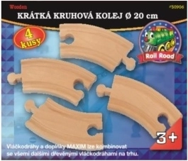 Maxim kurze runde Schiene 4 Stk.
