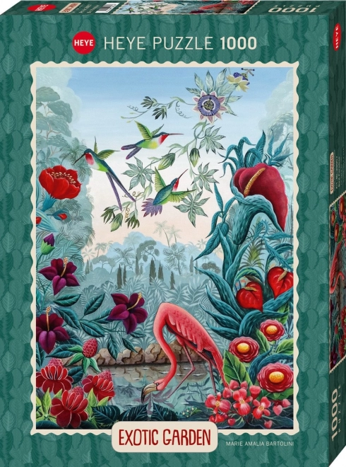 Puzzle Exotischer Garten: Vogelparadies 1000 Teile