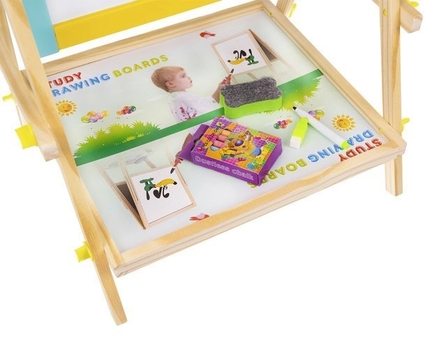 Zweiseitige Holztafel für Kinder