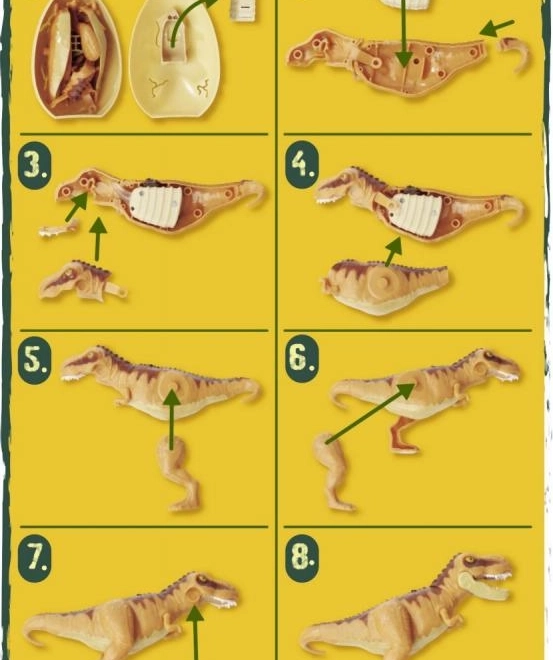 Leuchtende Dinosaurierfigur im Ei