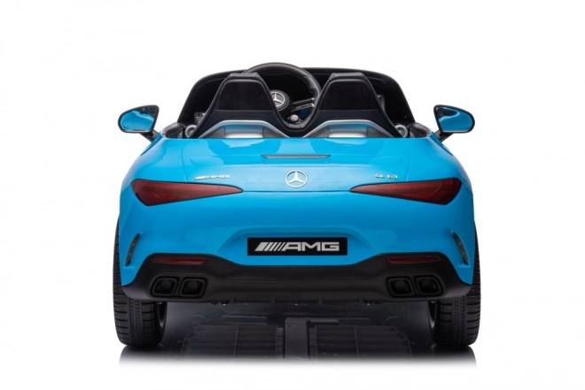 Elektrisches Auto Mercedes AMG SL63 blau lackiert