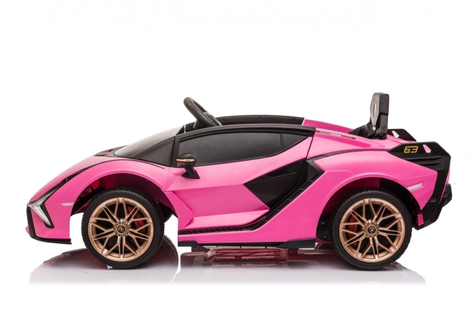 Lamborghini SIAN Kinderauto mit Batterie und Fernbedienung – Rosa