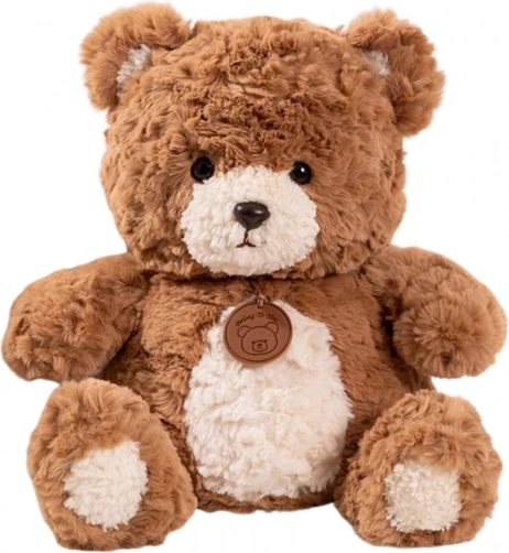 Plüschbär mit Medaillon Braun 25 cm