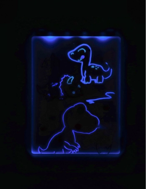 Neon-Zeichentafel mit Saugnäpfen