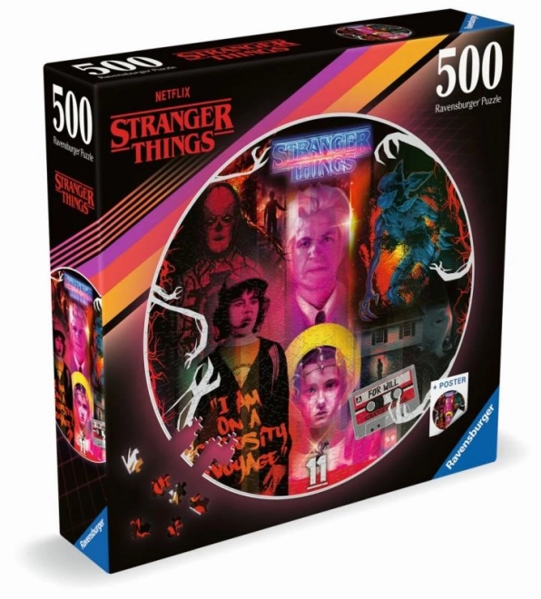 Rundes Puzzle Stranger Things 500 Teile