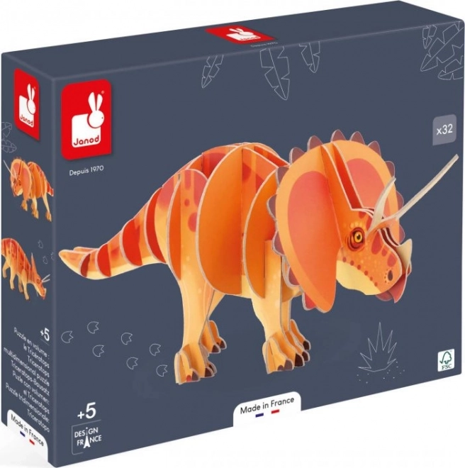 Janod 3D Puzzle Triceratops