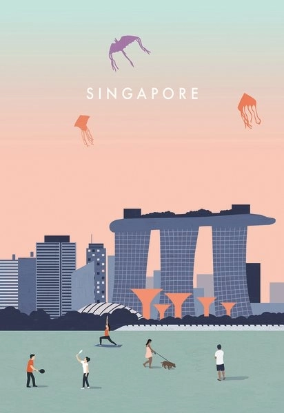 Puzzle Singapur 99 Teile