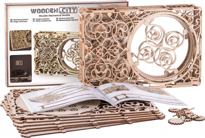 Mechanisches Bild - Holz-3D-Puzzle