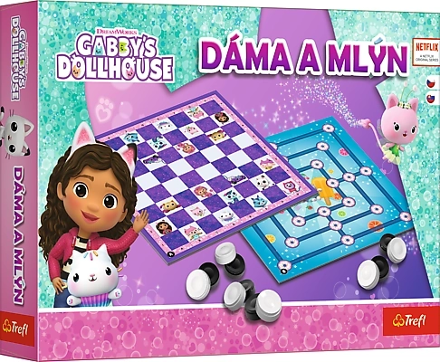 Gesellschaftsspiel Dame und Mühle Gábins zauberhaftes Häuschen