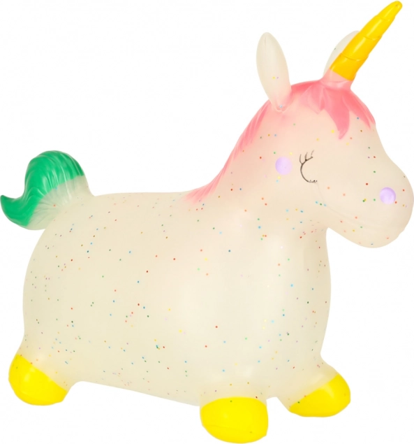 Springendes Spielzeug für Kinder mit Pumpe - Gummieinhorn