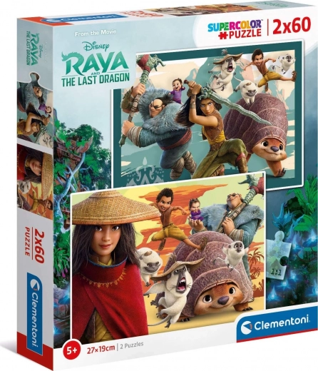 Puzzle Raya und der Drache 2x60 Teile
