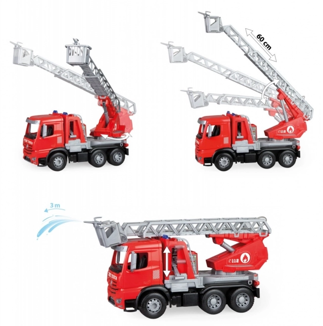 Mercedes Arocs Feuerwehrwagen mit Leiter