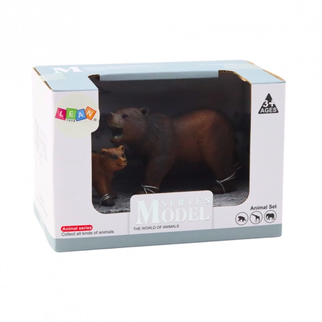 Figurenset Braunbär mit Jungtier